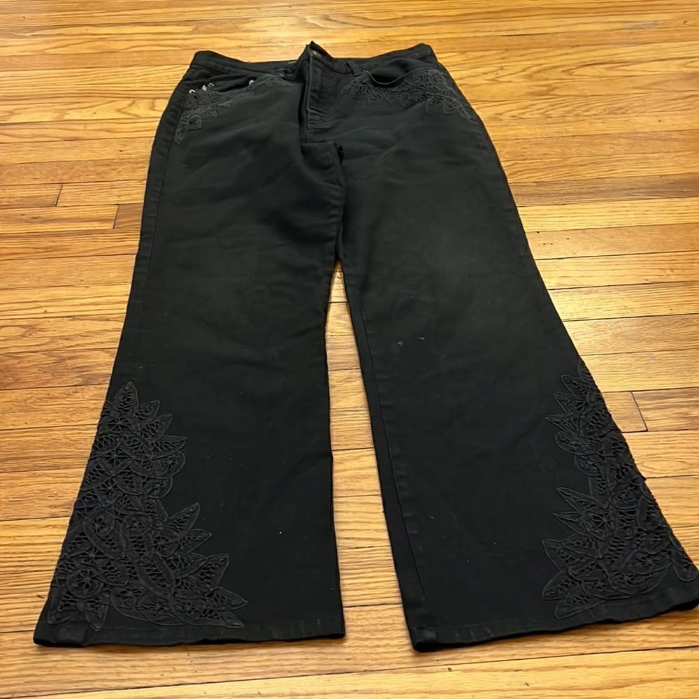 Lauren Ralph Ralph Appliqu Embellished Jeanssize12